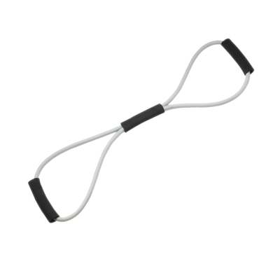 [10-5596] CanDo Tubing BowTie Exerciser - 30" - Silver - xx-heavy