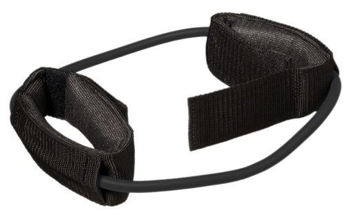 [10-5765] CanDo Exercise Tubing with Cuff Exerciser - 35" - Black - X-heavy