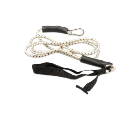 [10-5805] CanDo exercise bungee cord with attachments, 7', Black - x-heavy
