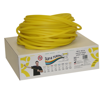 [10-5861] Sup-R Tubing - Latex Free Exercise Tubing - 100' dispenser roll - Yellow - x-light