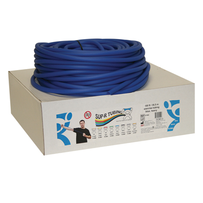 [10-5864] Sup-R Tubing - Latex Free Exercise Tubing - 100' dispenser roll - Blue - heavy