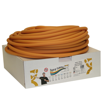 [10-5867] Sup-R Tubing - Latex Free Exercise Tubing - 100' dispenser roll - Gold - xxx-heavy