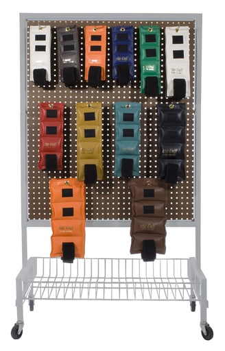 [10-0255] The Cuff Original Ankle and Wrist Weight, 24 Piece Set with Rack (2 each: .25, .5, .75, 1, 1.5, 2, 2.5, 3, 4, 5, 7.5, 10 lb.)
