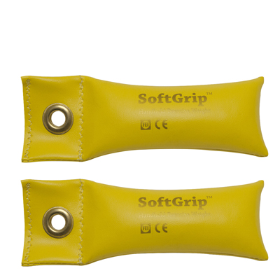 [10-0351-2] CanDo SoftGrip Hand Weight - 1 lb - Yellow - pair