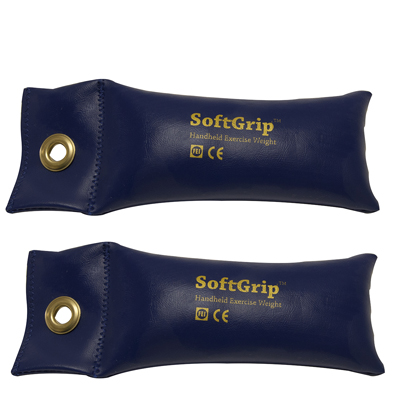 [10-0354-2] CanDo SoftGrip Hand Weight - 2.5 lb - Blue - pair