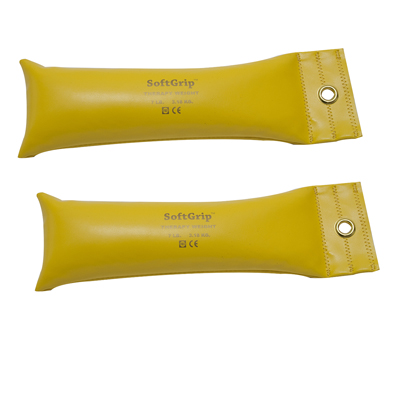[10-0359-2] CanDo SoftGrip Hand Weight - 7 lb - Yellow - pair