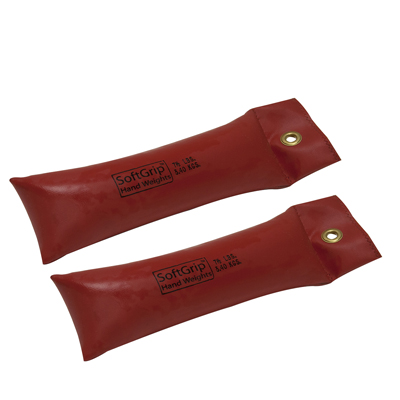 [10-0360-2] CanDo SoftGrip Hand Weight - 7.5 lb - Red - pair