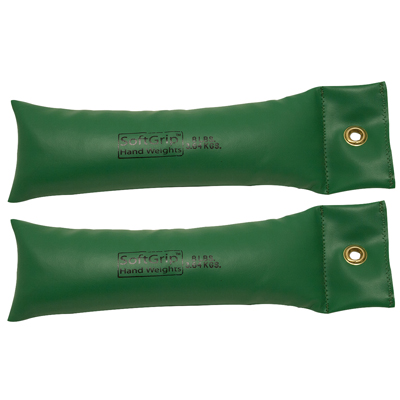[10-0361-2] CanDo SoftGrip Hand Weight - 8 lb - Green - pair