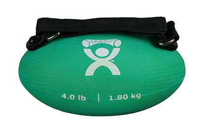 [10-0443] CanDo Handy Grip weight ball - 4 lb - Green