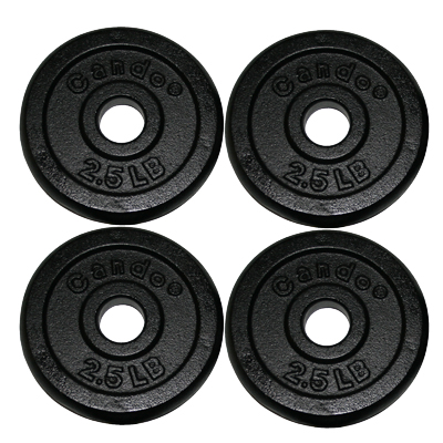 [10-0601-4] Iron Disc Weight Plates - 10 lb set (4 each: 2.5 lb weights)