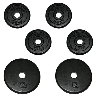 [10-0613] Fabrication CanDo Iron Disc Weight Plates, 6 Pieces/Pack