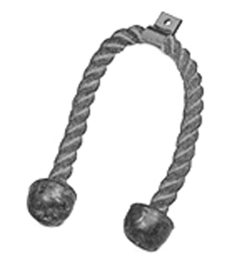 [10-0674] Chest Weight Pulley System - Accessory - Triceps rope w/ rubber ends