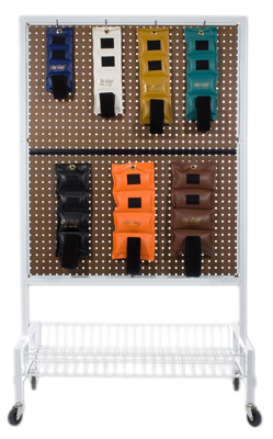 [10-2551] The Cuff Deluxe Ankle and Wrist Weight, 7 Piece Set with Rack (1 each: 1, 2, 3, 4, 5, 7.5, 10 lb.)