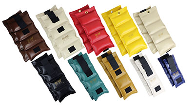 [10-2596] The Cuff Deluxe Ankle and Wrist Weight, 20 Piece Set with Rack (2 each: 1, 2, 3, 4, 5, 6, 7, 8, 9, 10 lb.)