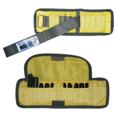 [10-3340-2] The Adjustable Cuff wrist weight - 2 lb - 10 x 0.2 lb inserts - Yellow - pair
