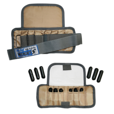 [10-3345-2] The Adjustable Cuff pediatric wrist weight - 2 lb - 12 x 0.17 lb inserts - Tan - pair