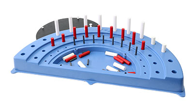 [10-1159] Semi-circular peg Board