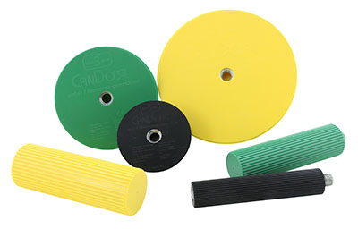 [10-2995] CanDo Wrist/Forearm Exerciser Set: 3 Semi-Spheres; 3 Handles