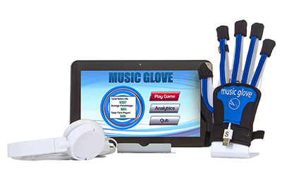 [30-2950] MusicGlove Clinic Portable Suite with 10" Tablet