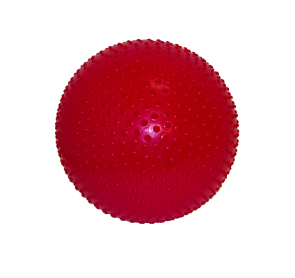 [30-1777] CanDo Inflatable Exercise Ball - Sensi-Ball - Red - 30" (75 cm)
