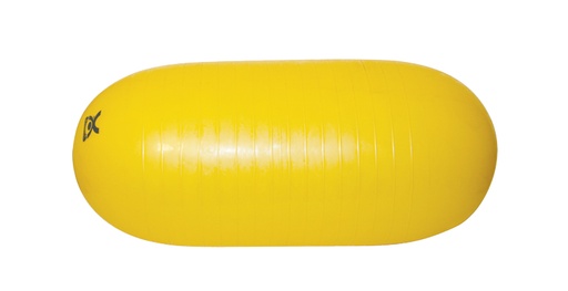 [30-1780] CanDo Inflatable Exercise Straight Roll - Yellow - 16" Dia x 35" L (40 cm Dia x 90 cm L)