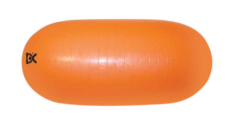 [30-1781] CanDo Inflatable Exercise Straight Roll - Orange - 20" Dia x 43" L (50 cm Dia x 100 cm L)