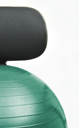 [30-1790G] CanDo Ball Chair - Metal - Mobile - with Back - no Arms - with 22" Green Ball