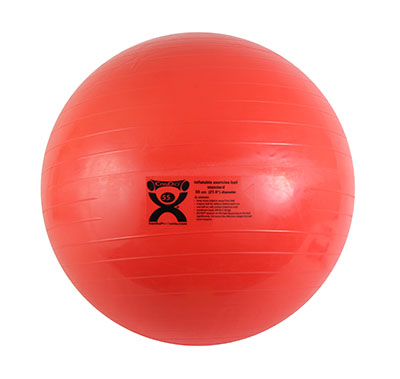 [30-1872] CanDo Inflatable Ball, Red, 55cm (21.7in)