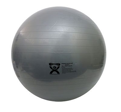 [30-1875] CanDo Inflatable Ball, Silver, 85cm (33.5in)