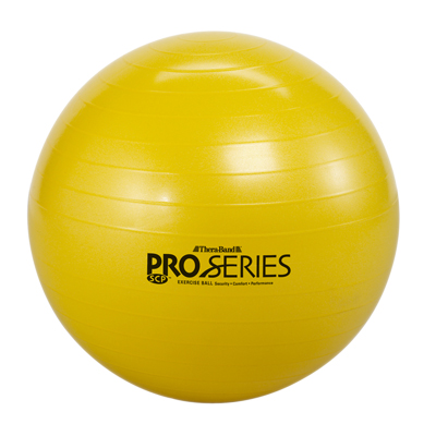 [30-1876] TheraBand Inflatable Exercise Ball - Pro Series SCP - Yellow - 18&quot; (45 cm)