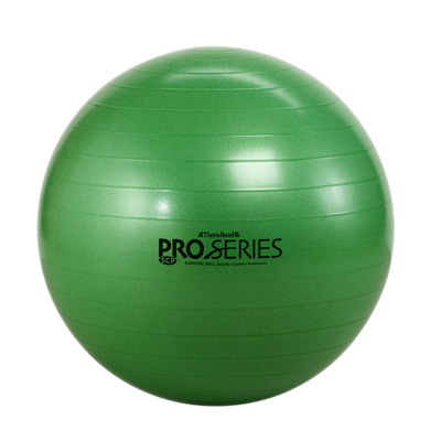 [30-1878B] TheraBand Inflatable Exercise Ball - Pro Series SCP - Green - 26" (65 cm), Retail Box