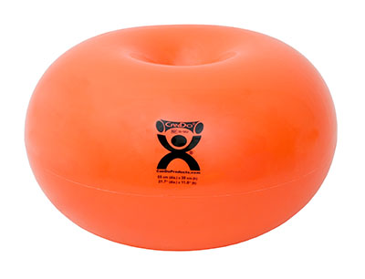 [30-1952] CanDo Donut Ball - Orange - 22" Dia x 12" H (55 cm Dia x 30 cm H)