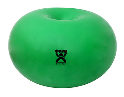 [30-1953] CanDo Donut Ball - Green - 26" Dia x 14" H (65 cm Dia x 35 cm H)