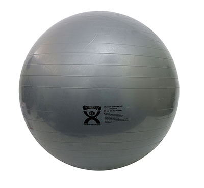 [30-2075] CanDo inflatable ABS ball, 85 cm (33.5 in), silver
