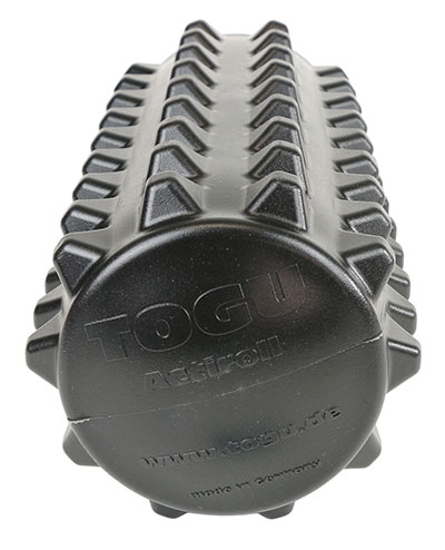 [30-4461BLK] Actiroll Spiked Massage Roller, Short - 12" x 5" - Black