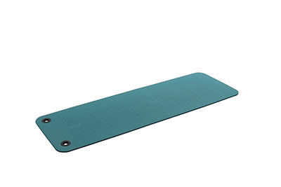 [32-1247A-EYE] Airex Exercise Mat, Fitline 180, 71" x 24" x 0.4", Aqua, Eyelets