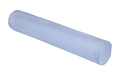 [50-1210] Roll Pillow - with removable cotton/poly cover, 19&quot; L x 3.5&quot; W