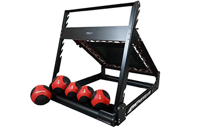 [10-3115BLK] Shuttle Black Rebound Set with 5 Medicine Balls