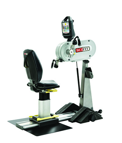 [10-6053] SciFit PRO1 Upper Body Exerciser, Adjustable Tilt Head and Cranks, Wheelchair Platform, Premium Seat