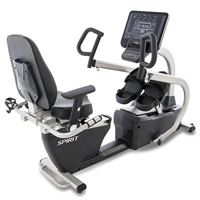 [10-6097] Spirit, CRS800S Recumbent Stepper, 73" x 23" x 34"