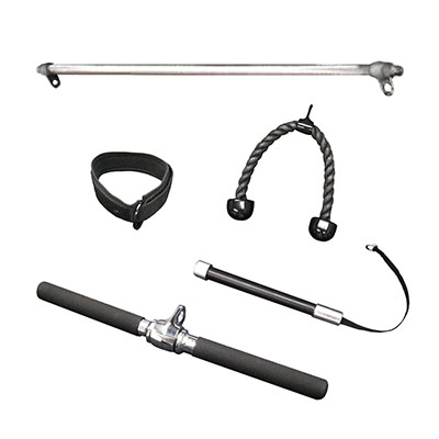 [10-7124] Inflight Fitness, Accessory, 5-Piece Kit for Functional Trainer