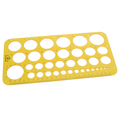 [24-6314] AFH Circular Template for Swan Neck Rings, 1-36mm