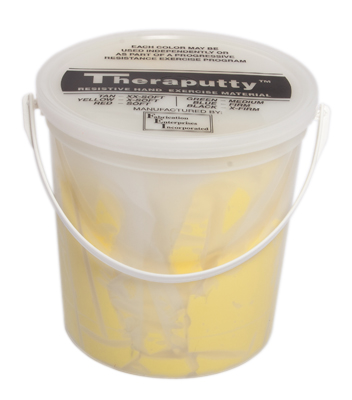 [10-2651] CanDo Antimicrobial Theraputty Exercise Material - 5 lb - Yellow - X-soft