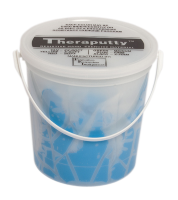 [10-2654] CanDo Antimicrobial Theraputty Exercise Material - 5 lb - Blue - Firm