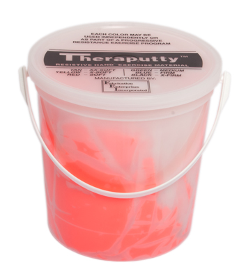 [10-2782] CanDo Scented Theraputty Exercise Material - 5 lb - Cherry - Red - Soft