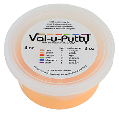 [10-3911] Val-u-Putty Exercise Putty - Peach (lx-soft) - 3 oz