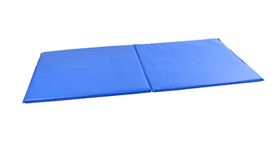 [38-0500] CanDo Exercise Mat - Center Fold - 1" PU Foam with Cover - 2' x 4' - Specify Color