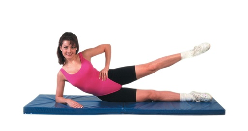 [38-0502] CanDo Exercise Mat - Center Fold - 1" PU Foam with Cover - 2' x 6' - Specify Color