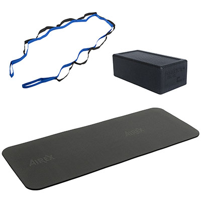 [10-6822] Home Yoga Package, Premium Charcoal