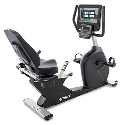 [10-6075ENT] Spirit, CR800ENT Recumbent Bike, 57" x 30" x 51"